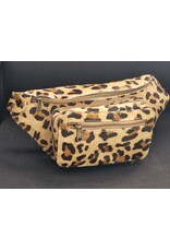 Trukado Leren Festivaltasjes, heuptassen en riemtassen - Koeienhuid Heuptas / Crossbody / Fanny Pack - Luipaard print