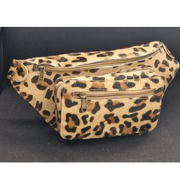 Trukado Cowhide Waist Bag / Crossbody Bag / Fanny Pack - Leopard Print