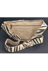 Trukado Leren Festivaltasjes, heuptassen en riemtassen - Koeienhuid Heuptas / Crossbody / Fanny pack - Zebra print