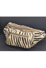 Trukado Leren Festivaltasjes, heuptassen en riemtassen - Koeienhuid Heuptas / Crossbody / Fanny pack - Zebra print