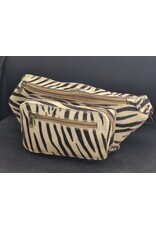 Trukado Leren Festivaltasjes, heuptassen en riemtassen - Koeienhuid Heuptas / Crossbody / Fanny pack - Zebra print
