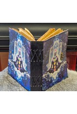 BB Miscellaneous - Leren Notitieboek Meditatie Zeven Chakra' s 18x13cm