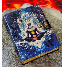 BB Leather Journal  Meditation Seven Chakras 18x13cm
