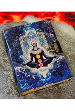 BB Miscellaneous - Leren Notitieboek Meditatie Zeven Chakra' s 18x13cm
