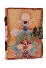 AWG Miscellaneous - Leather Journal Meditatieon Seven Chakras 18x13cm