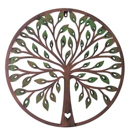 SH Levensboom Metalen Wanddecoratie 51cm