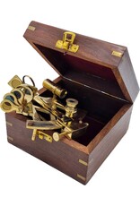 Trukado Miscellaneous - Sextant in houten kistje - messing, kleine versie