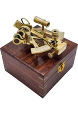 Trukado Miscellaneous - Sextant in houten kistje - messing, kleine versie