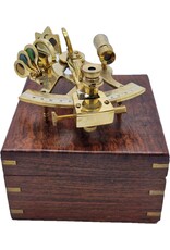 Trukado Miscellaneous - Sextant in houten kistje - messing, kleine versie