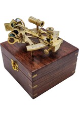 Trukado Miscellaneous - Sextant in houten kistje - messing, kleine versie