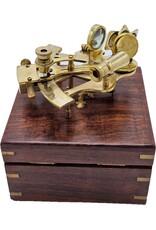 Trukado Miscellaneous - Sextant in houten kistje - messing, kleine versie