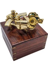 Trukado Miscellaneous - Sextant in wooden case - brass, small version