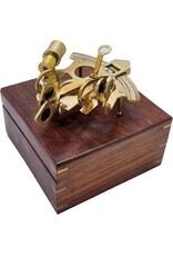 Trukado Miscellaneous - Sextant met houten kistje (massief messing)