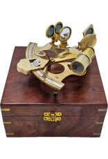 Trukado Miscellaneous - Sextant met houten kistje (massief messing)