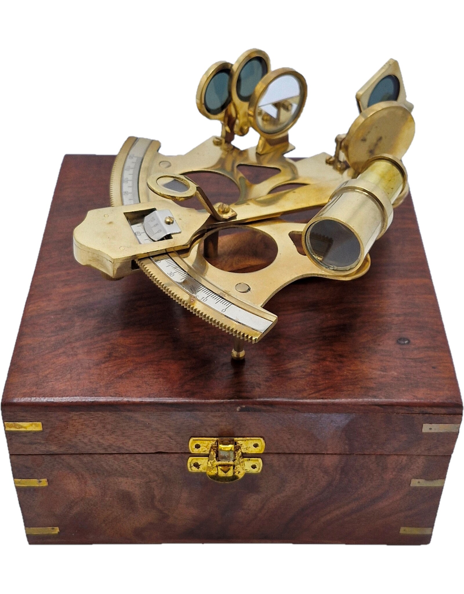 Trukado Miscellaneous - Sextant with wooden case (solid brass)