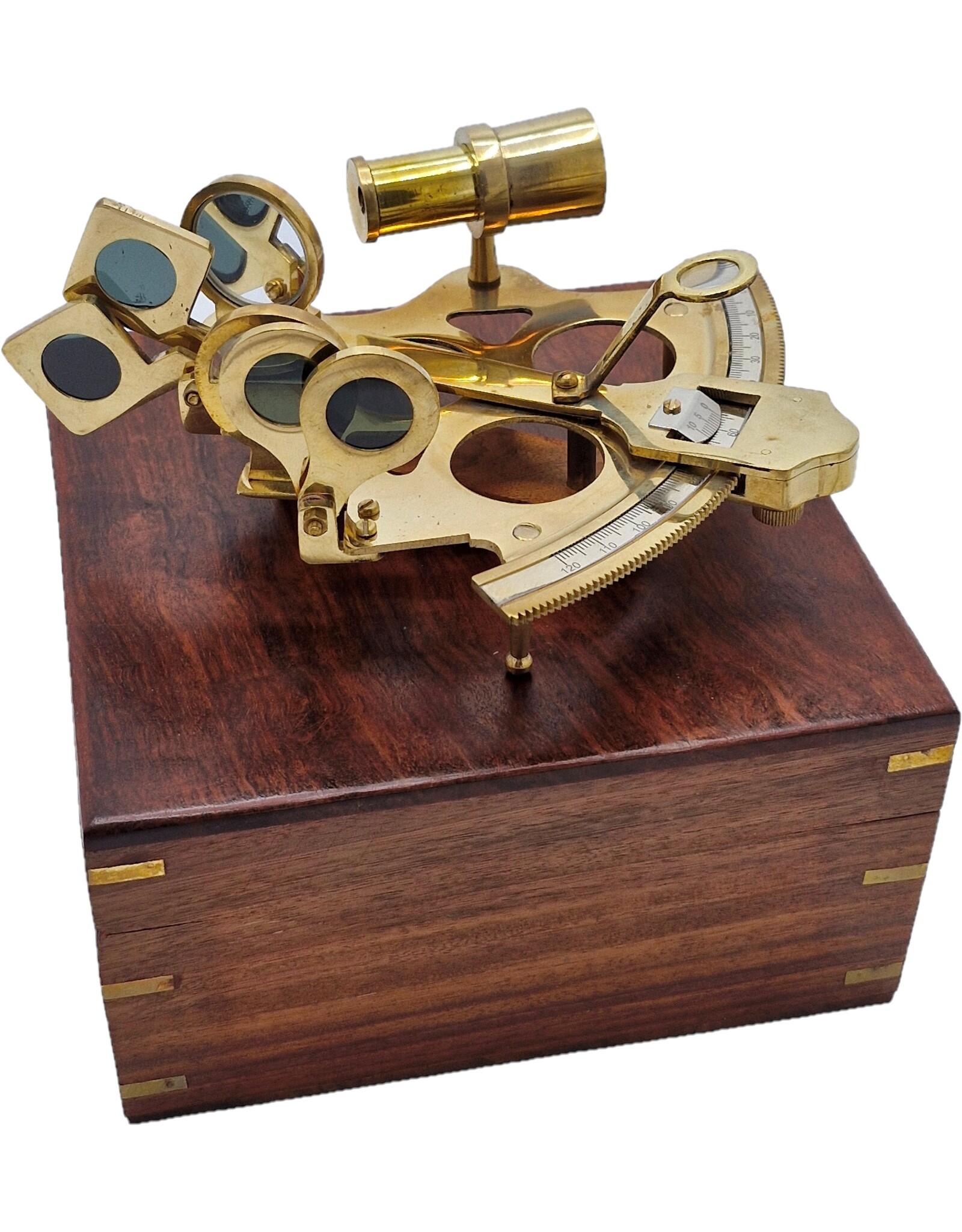Trukado Miscellaneous - Sextant with wooden case (solid brass)