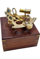 Trukado Miscellaneous - Sextant met houten kistje (massief messing)
