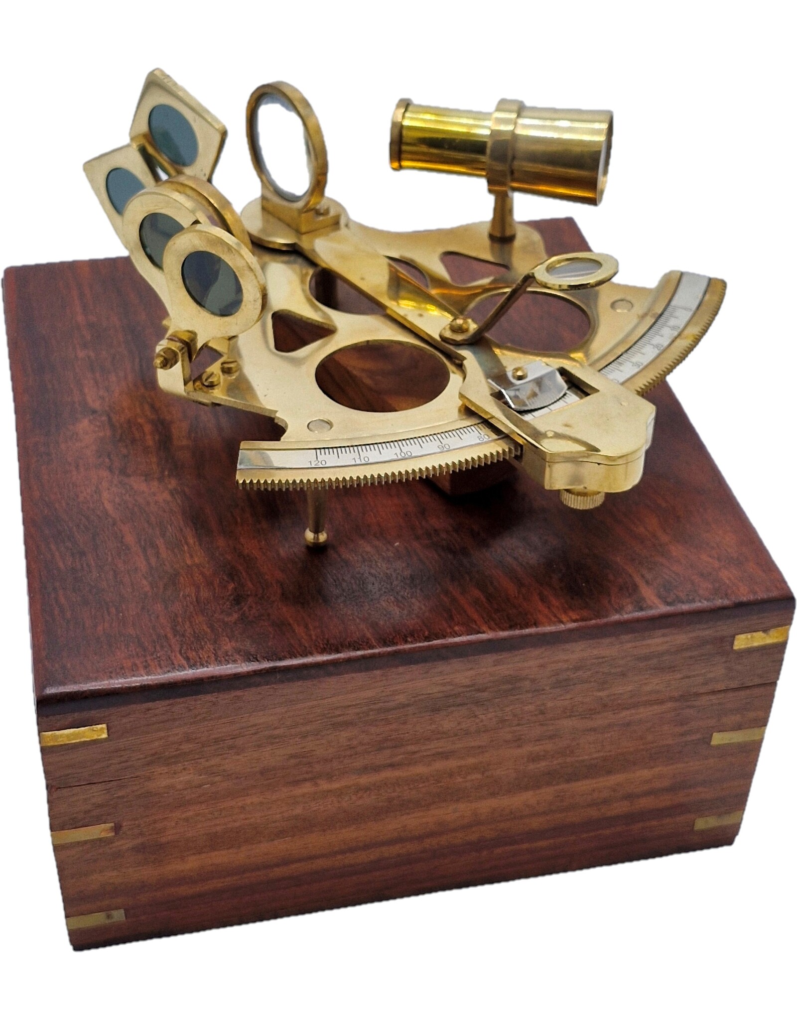 Trukado Miscellaneous - Sextant with wooden case (solid brass)