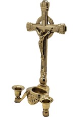 SH Giftware & Lifestyle - Crucifix met  2 Kaarshouders messing