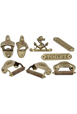 Trukado Miscellaneous - ‘Toilet’ door sign (brass)