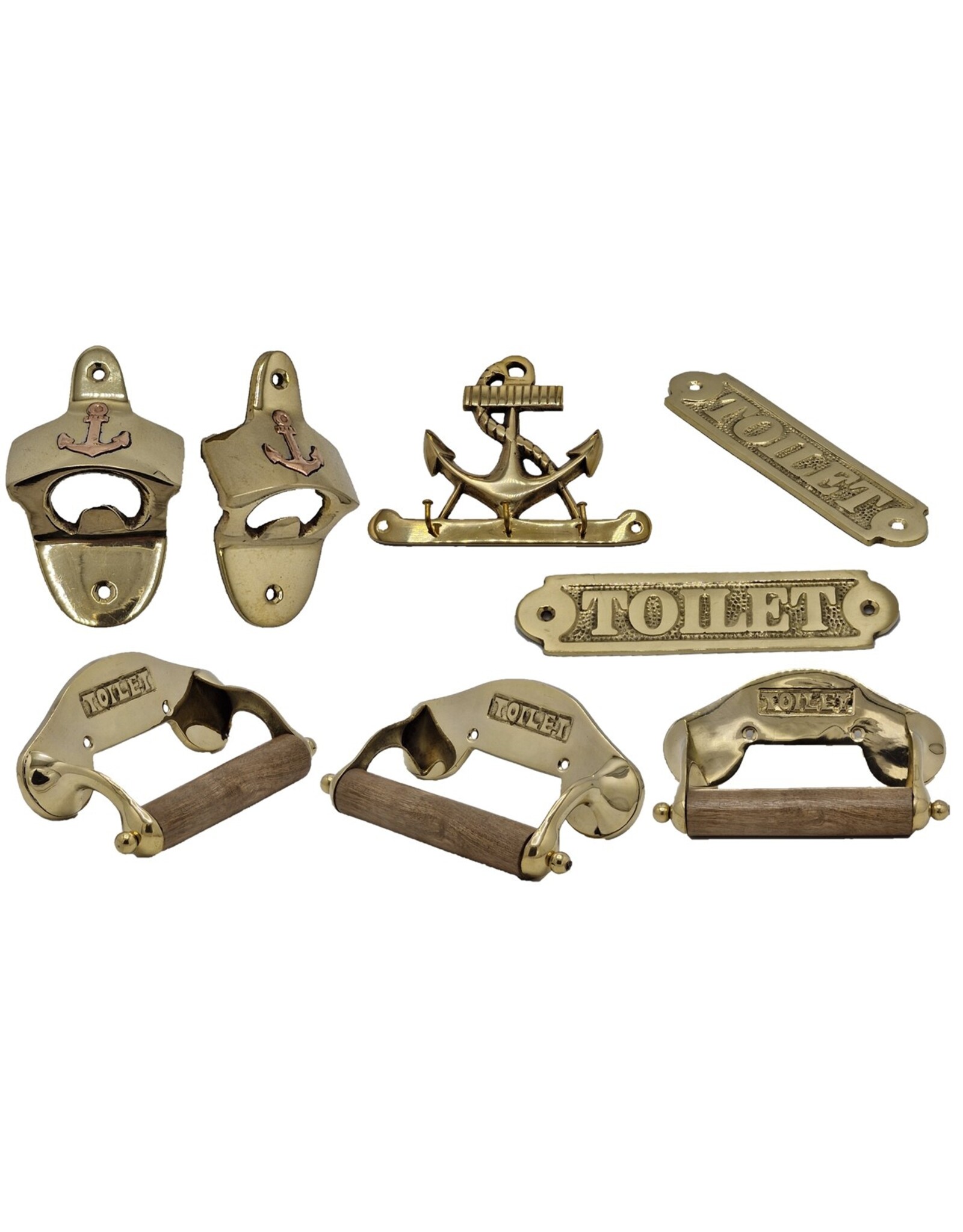 Trukado Miscellaneous - ‘Toilet’ door sign (brass)