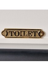 Trukado Miscellaneous - ‘Toilet’ door sign (brass)