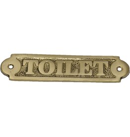 Trukado Deurbordje "Toilet" (messing)