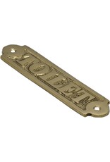 Trukado Miscellaneous - Deurbordje "Toilet" (messing)