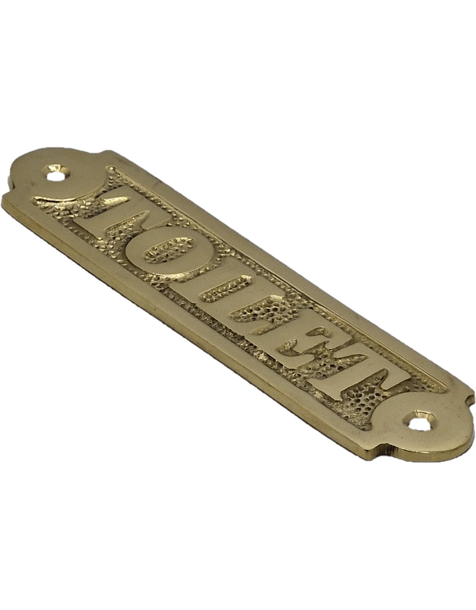 Trukado Miscellaneous - ‘Toilet’ door sign (brass)