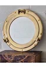 Trukado Nautica & Nostalgia - Patrijspoort Wandspiegel messing Ø 28cm