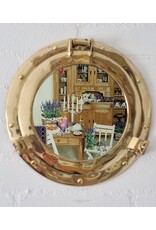 Trukado Nautica & Nostalgia - Patrijspoort Wandspiegel messing Ø 28cm