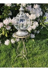 Trukado Miscellaneous - Tin Lantern ‘Victorian Octagon’ with Glass Windows 48cm