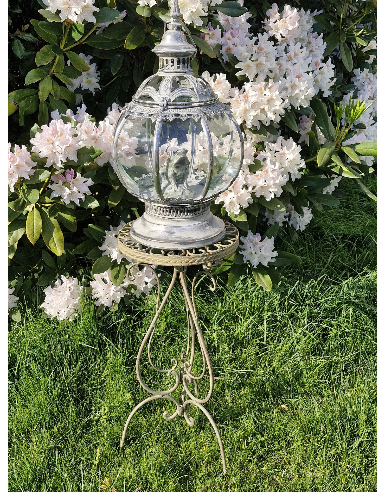 Trukado Miscellaneous - Tin Lantern ‘Victorian Octagon’ with Glass Windows 48cm