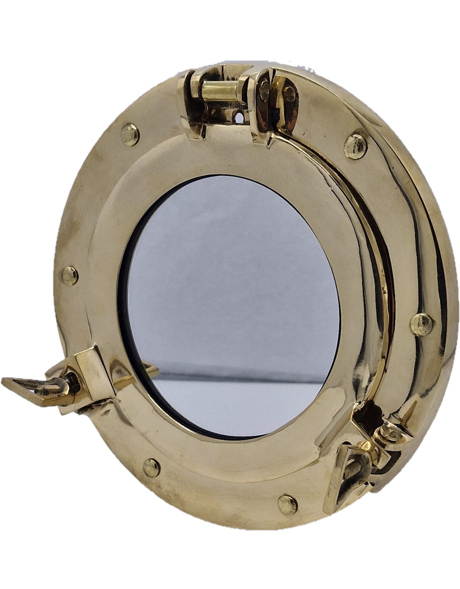 Trukado Nautical & Nostalgic - Porthole Wall Mirror, Brass Ø 20cm