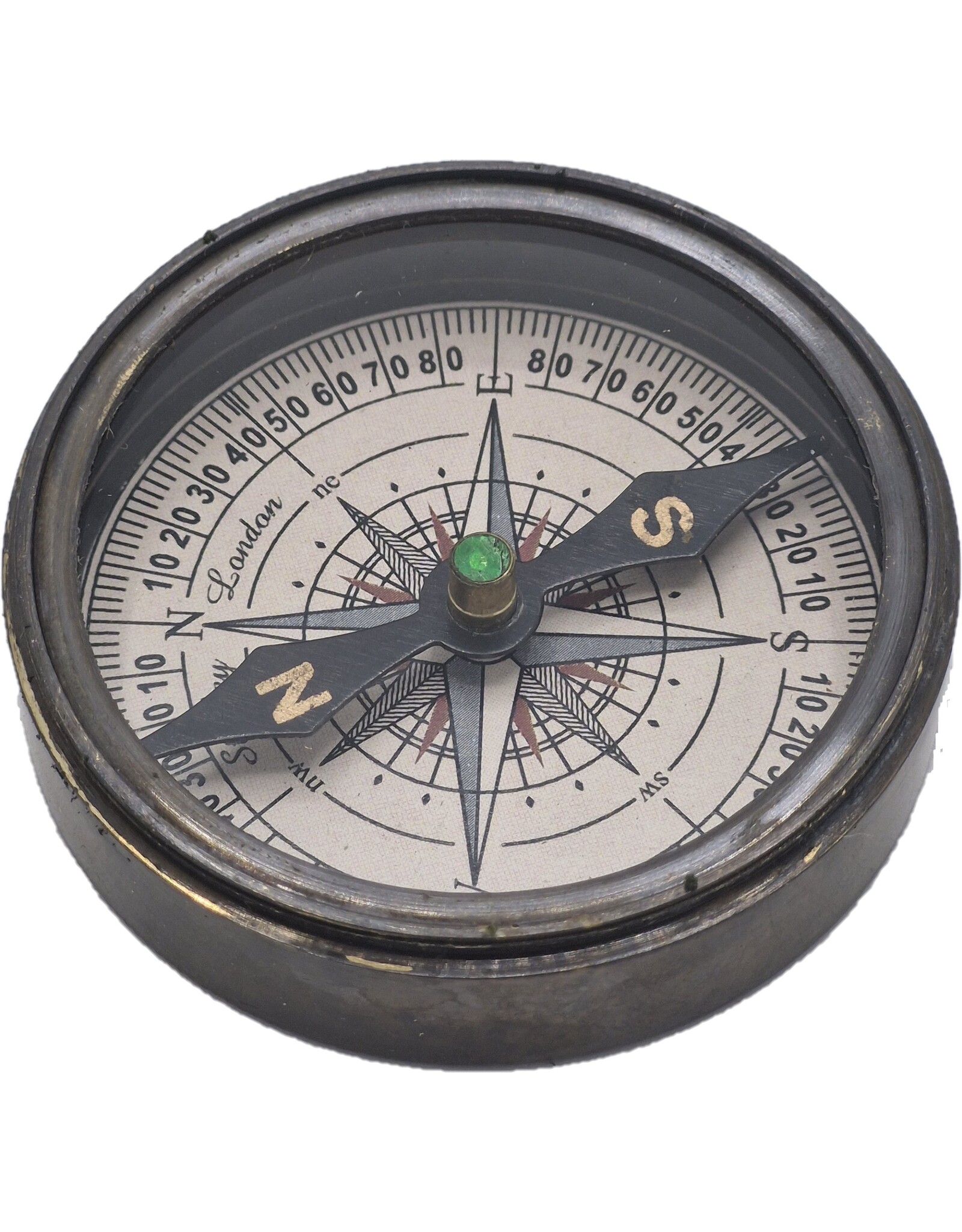 Trukado Miscellaneous - Vintage Titanic compass with screwed lid