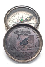 Trukado Miscellaneous - Vintage Titanic compass with screwed lid