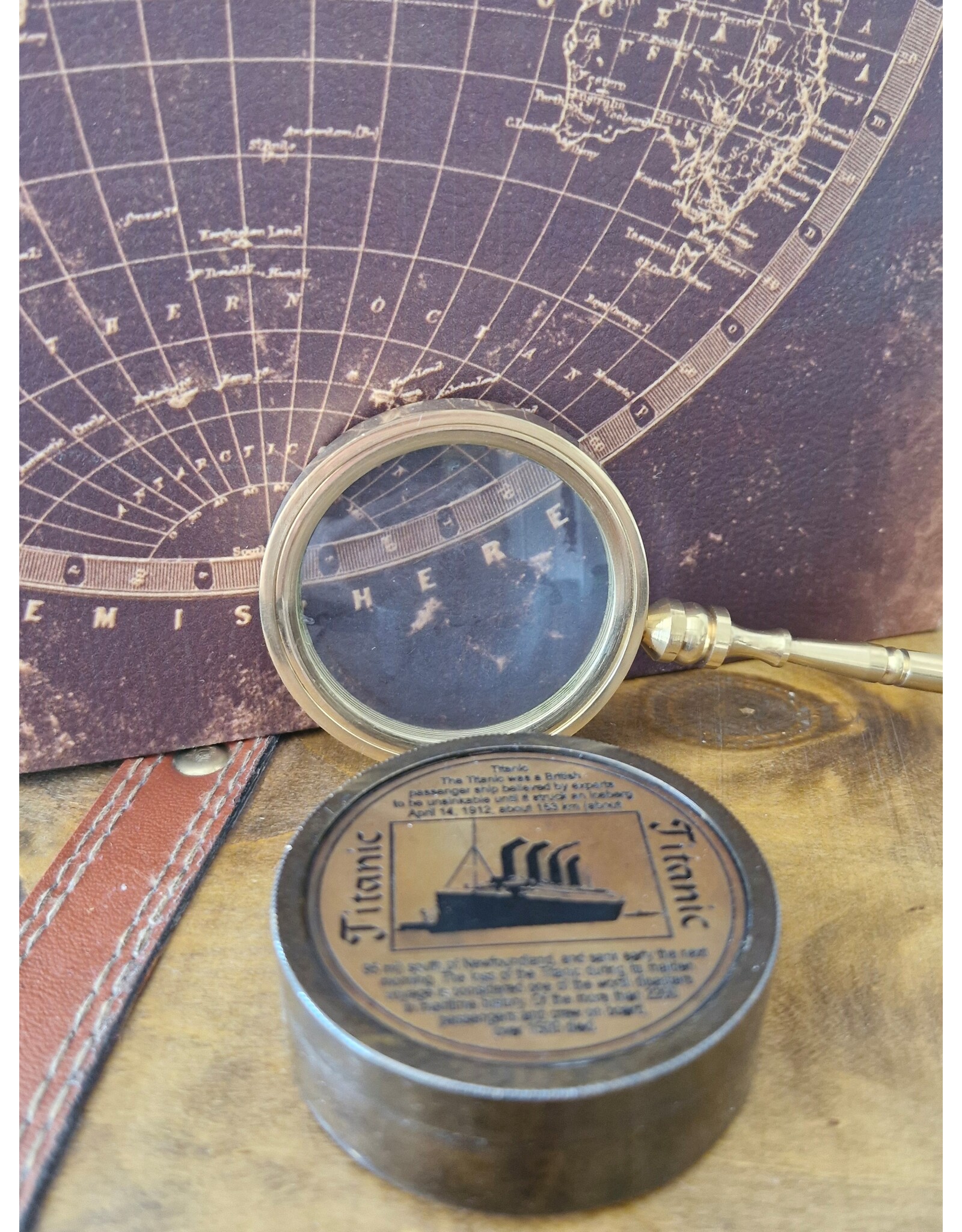 Trukado Miscellaneous - Vintage Kompas Titanic met schroefdeksel