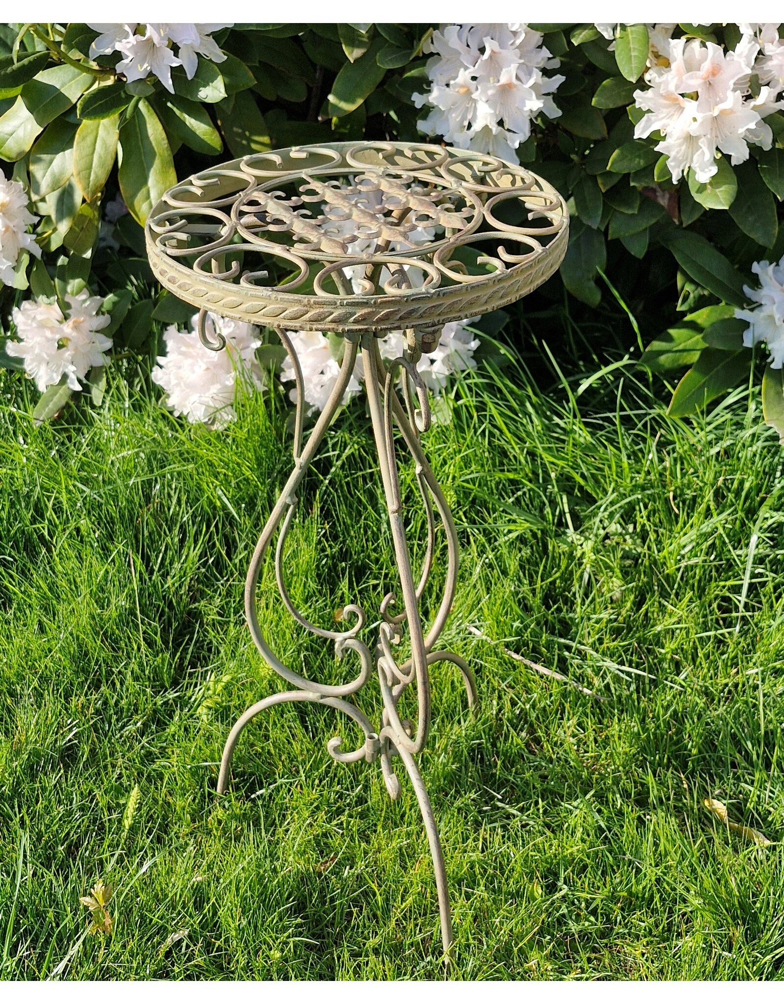 Trukado Miscellaneous - Iron Vintage Plant Table greenish-brown