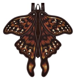 Restyle Cinnamora Brown Moth Backpack with Movable Wings  - Restyle