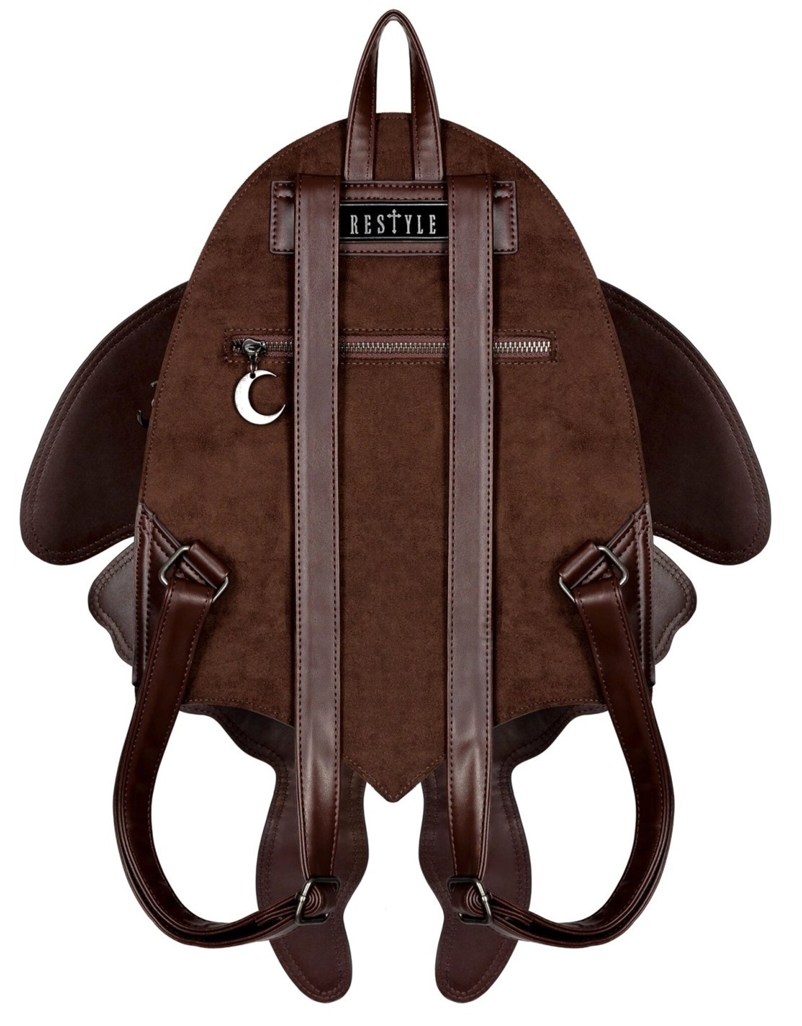 Restyle Fantasy tassen en portemonnees - Cinnamora Bruine Mot Rugzak met bewegende vleugels Restyle - Restyle