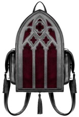 Restyle Gothic Tassen Steampunk Tassen - Rubrum Lux Rugzak met Gothic Kathedraal - Restyle
