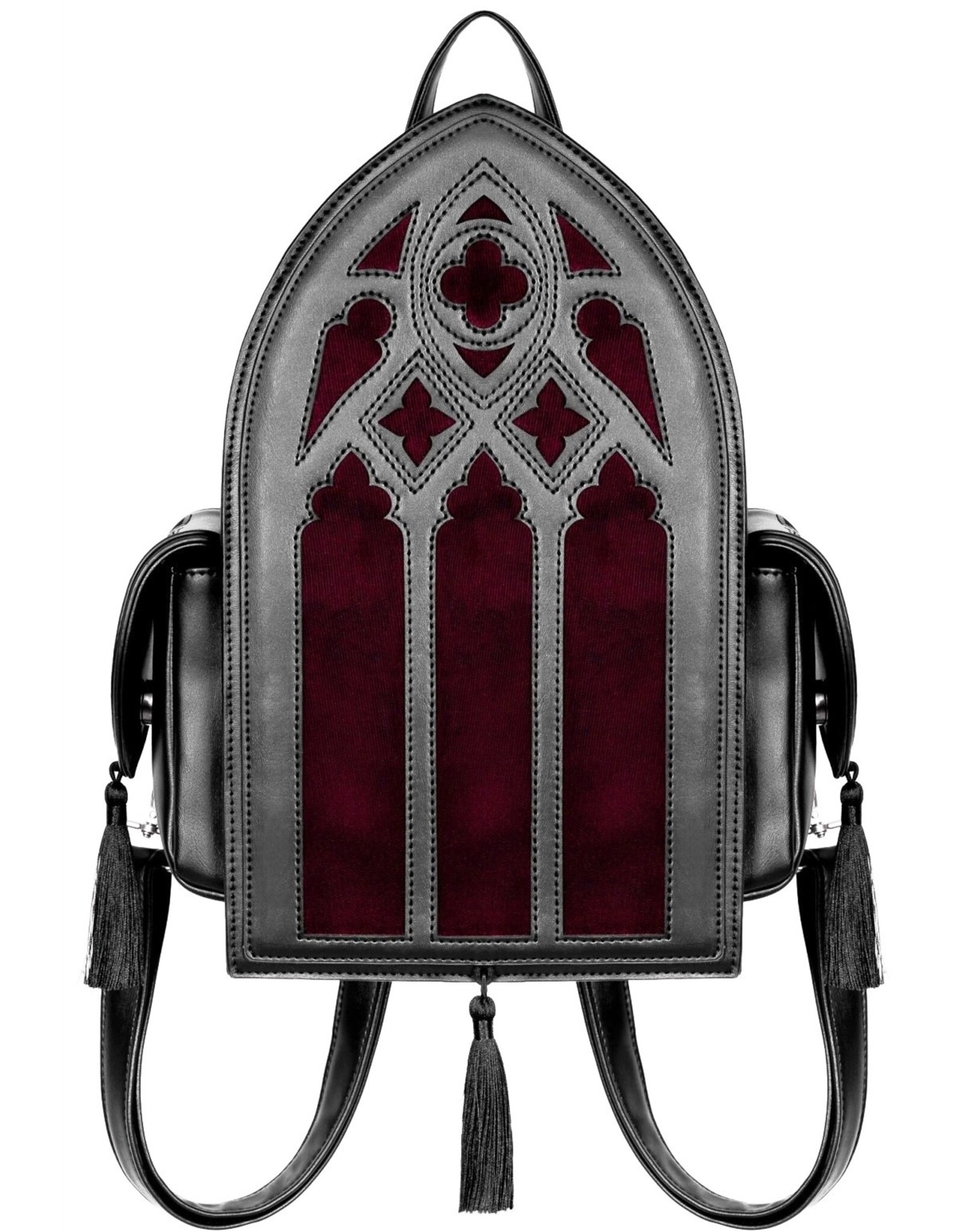 Restyle Gothic Tassen Steampunk Tassen - Rubrum Lux Rugzak met Gothic Kathedraal - Restyle