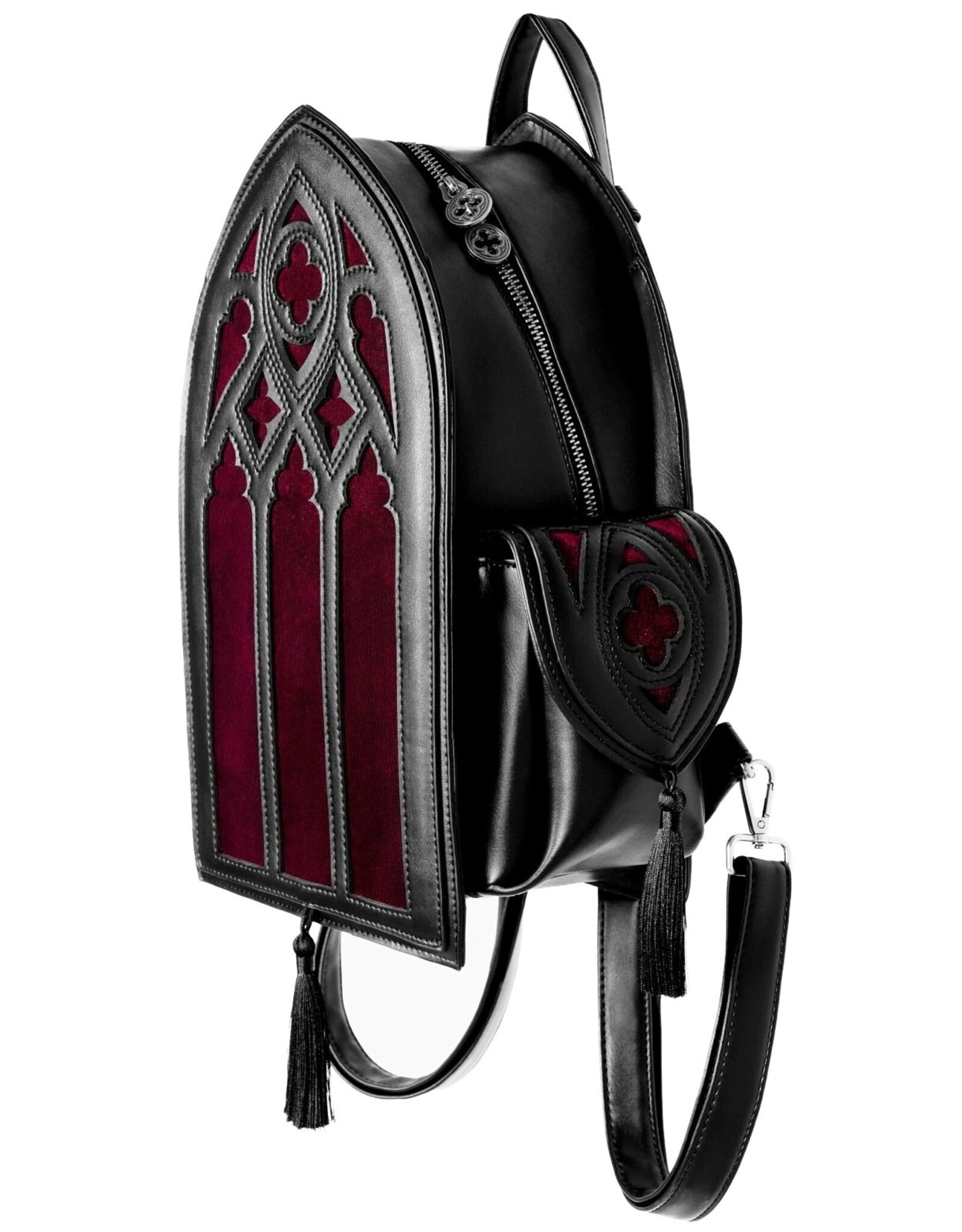 Restyle Gothic Tassen Steampunk Tassen - Rubrum Lux Rugzak met Gothic Kathedraal - Restyle