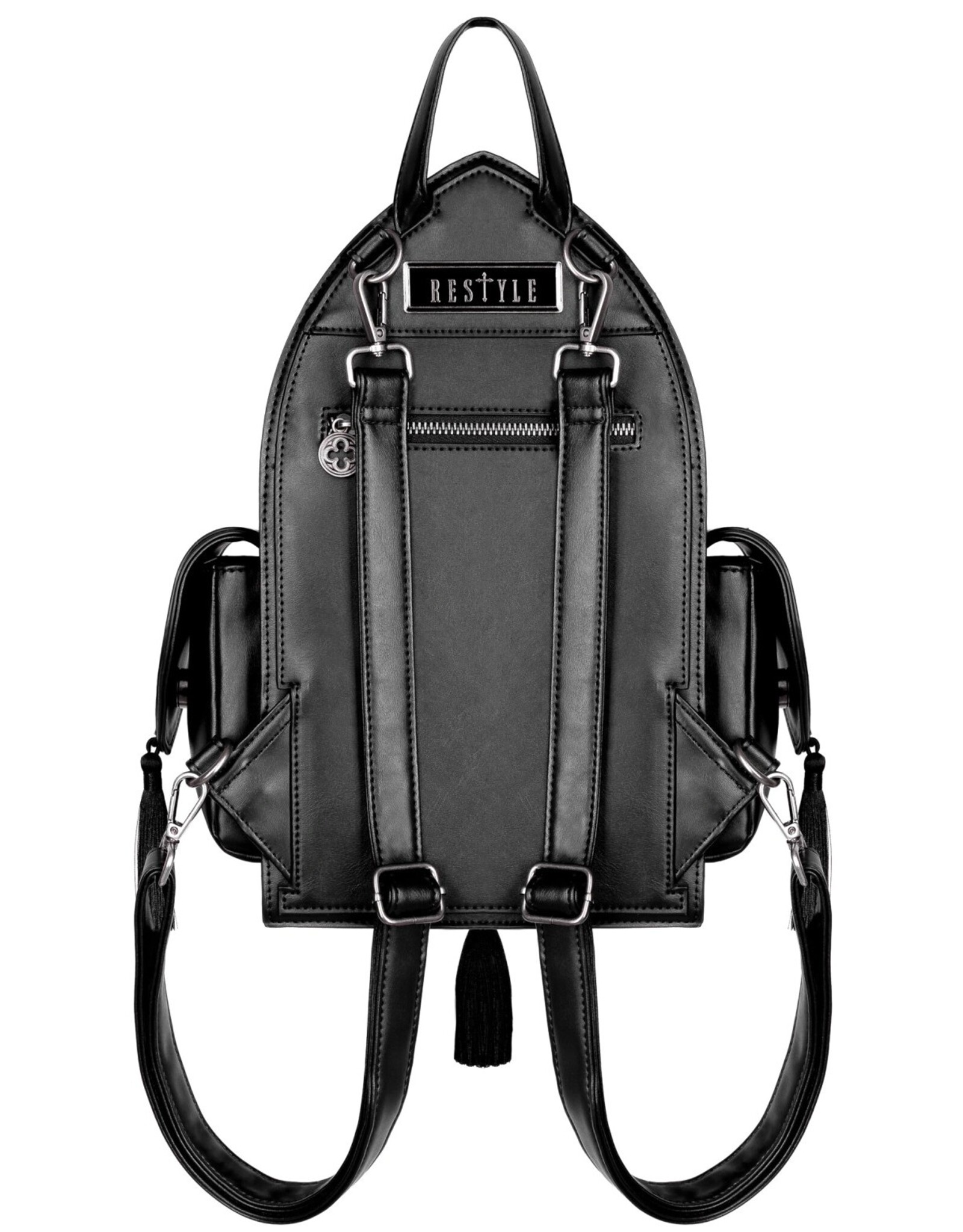 Restyle Gothic Tassen Steampunk Tassen - Rubrum Lux Rugzak met Gothic Kathedraal - Restyle