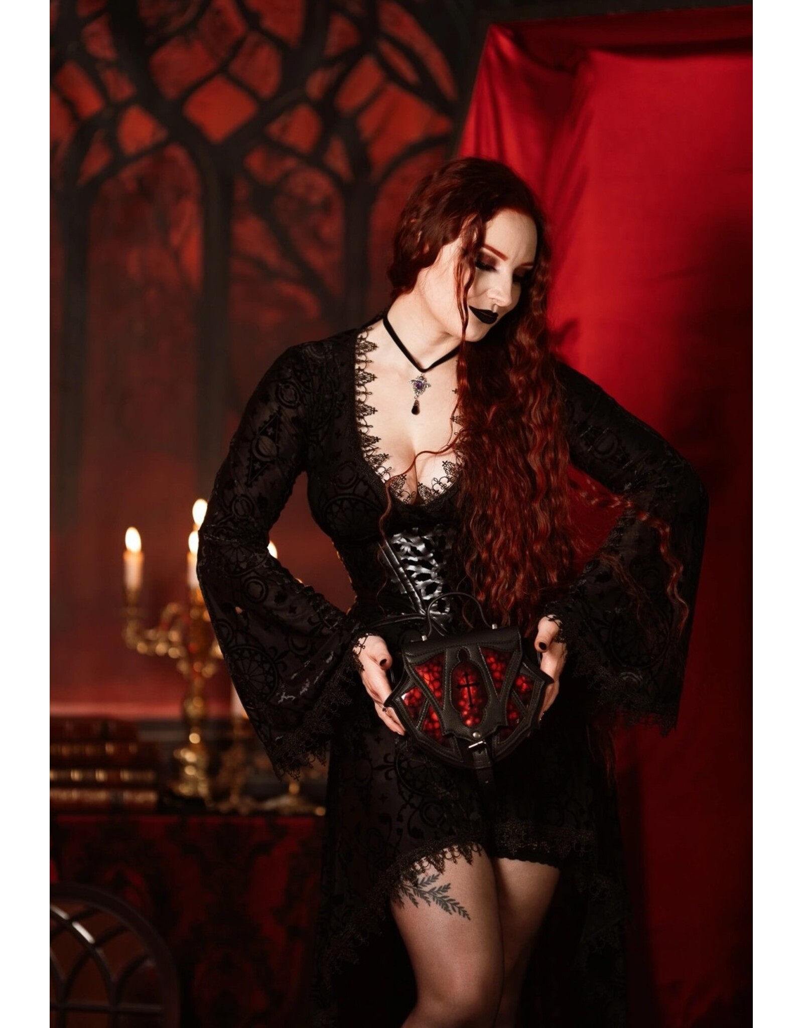 Restyle Gothic tassen Steampunk tassen - Gothic Handtas Bloodspire - Restyle