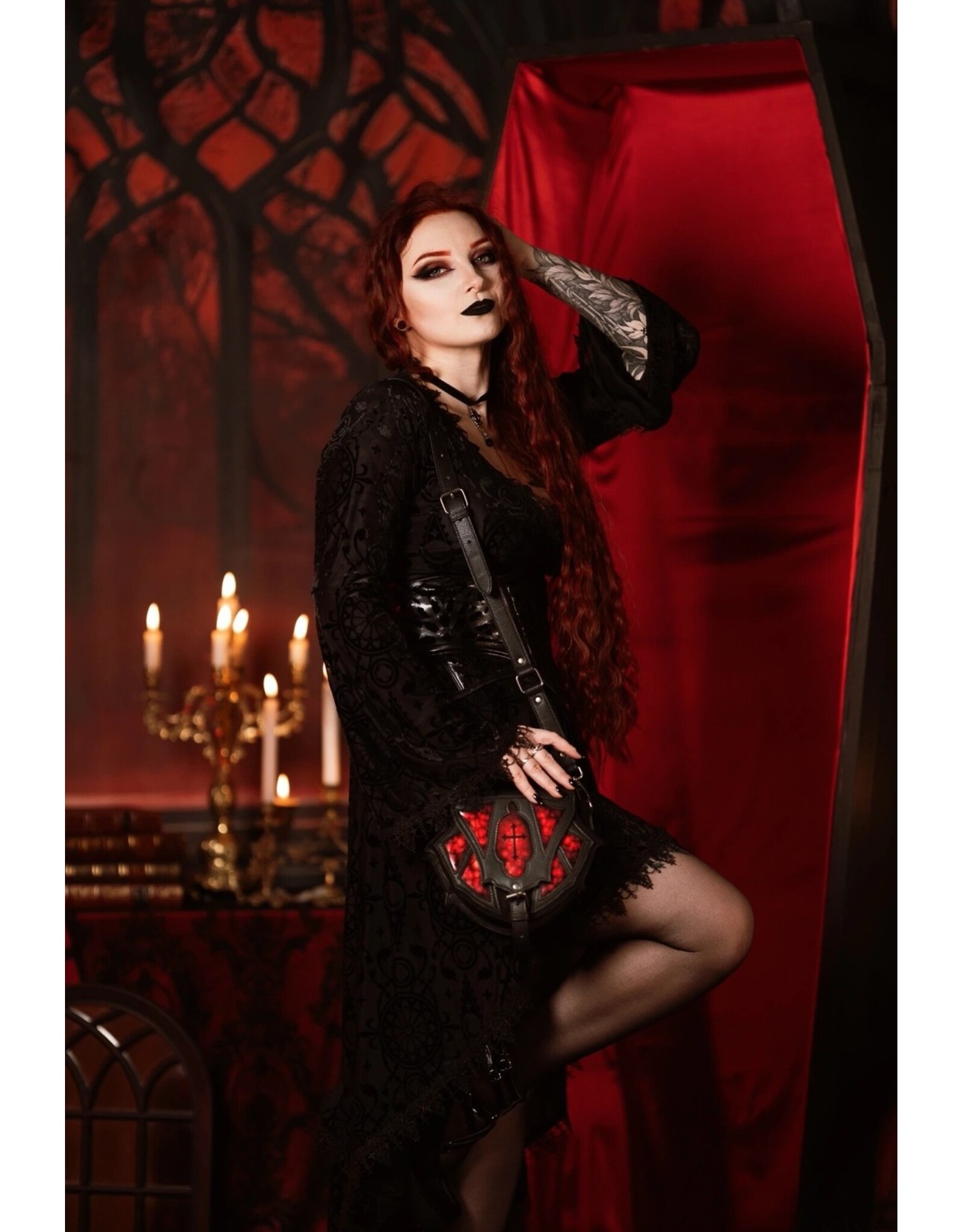 Restyle Gothic tassen Steampunk tassen - Gothic Handtas Bloodspire - Restyle