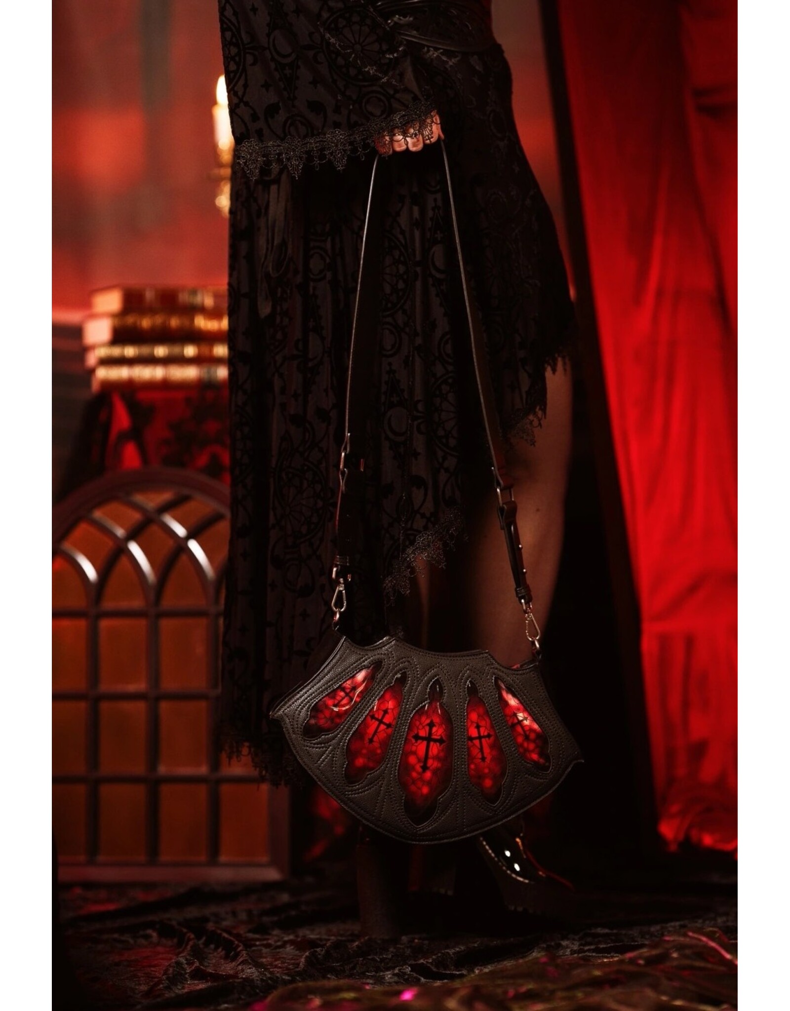 Restyle Gothic bags Steampunk bags - Bloodveil Gothic Shoulder bag - Restyle