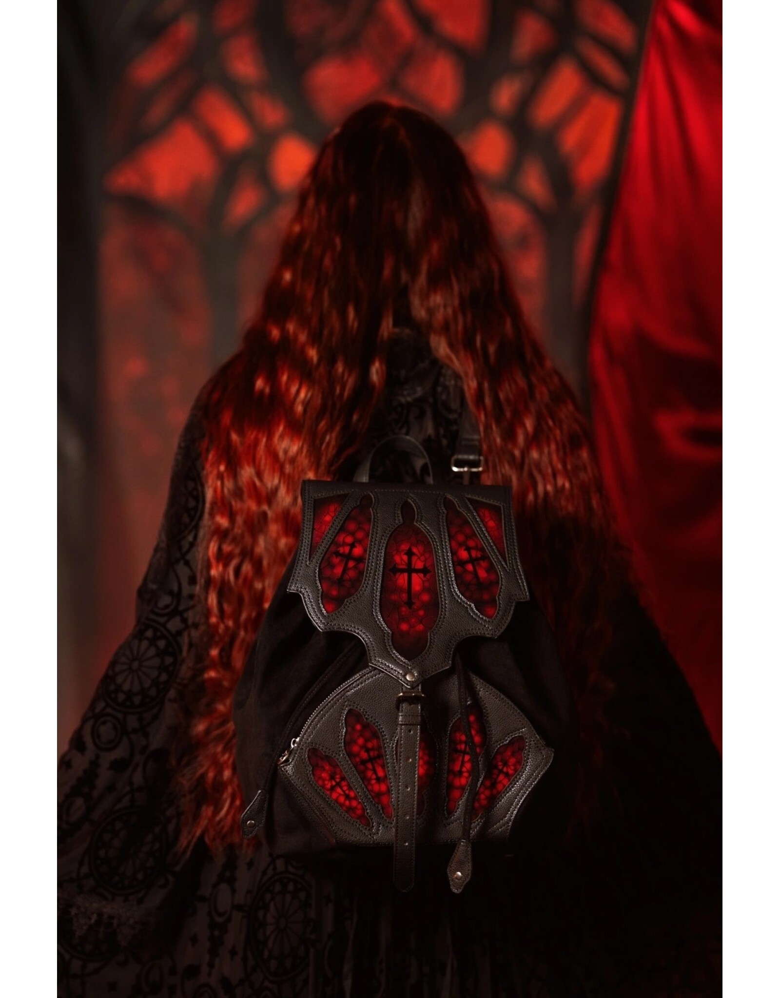 Restyle Gothic tassen Steampunk tassen - Gothic Cathedral Rugzak Bloodveil - Restyle