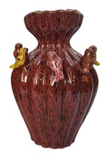 Diga Colmore Giftware & Lifestyle - Diga Colmore Vase with Birds LENNY ceramic antique red