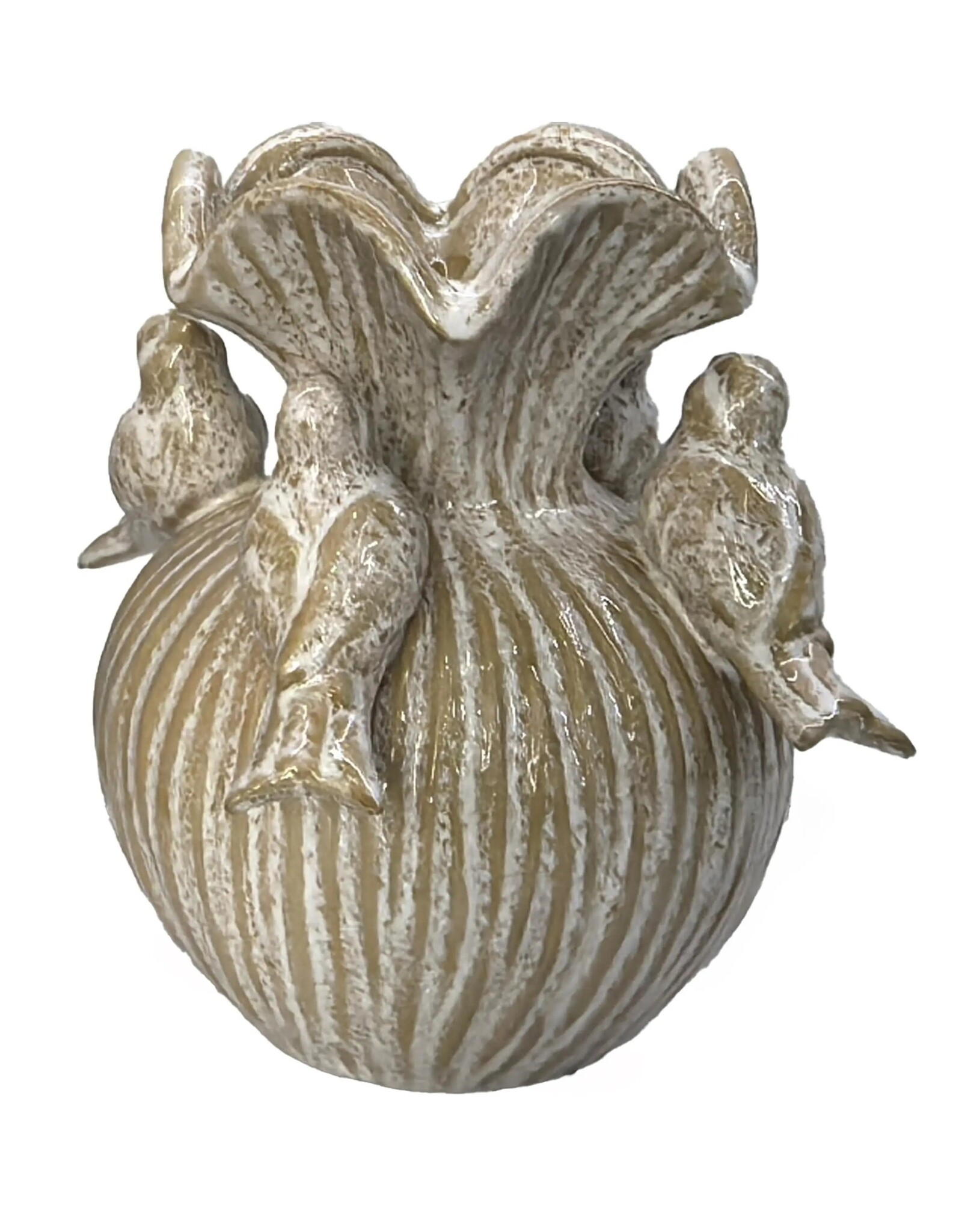 Diga Colmore Giftware & Lifestyle - Diga Colmore Vase with Birds LOTTE ceramic white brown